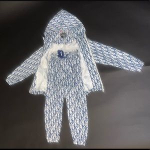 Kids Custom Dior Monogram 2-piece Track Suit